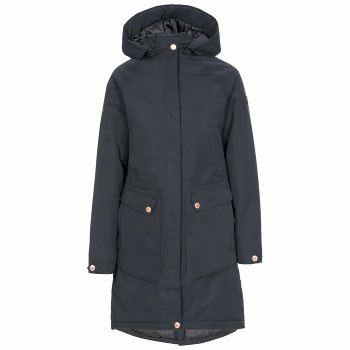 Tamara Padded Waterproof Jacket Black Women Trespass Waterproof Jackets