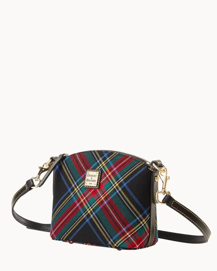 Tartan Mini Domed Crossbody Black Women Dooney and Bourke Crossbodies Tartan Mini Domed Crossbody Black Women Dooney and Bourke Crossbodies