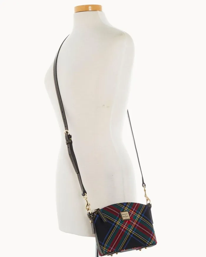 Tartan Mini Domed Crossbody Black Women Dooney and Bourke Crossbodies Tartan Mini Domed Crossbody Black Women Dooney and Bourke Crossbodies