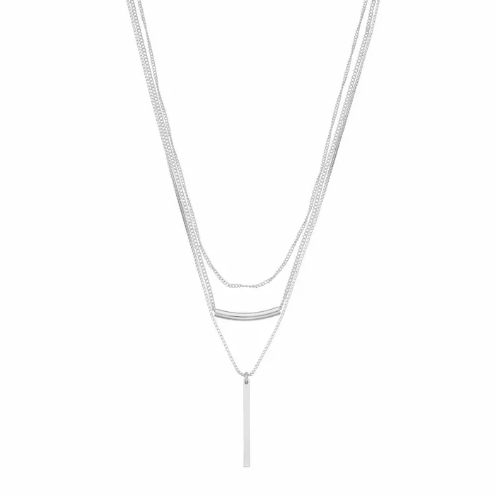 TASSEL DROP NECKLACE Silver Women Nine West
