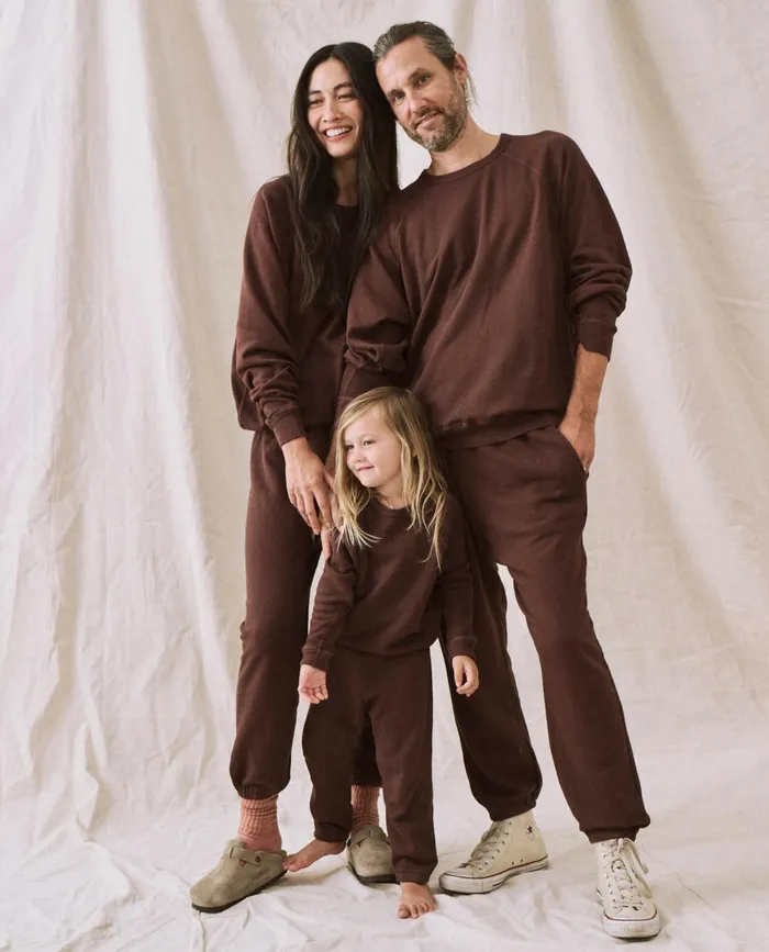 Tees and Sweats Kids The Great The Little College Sweatshirt Solid Toasted Walnut