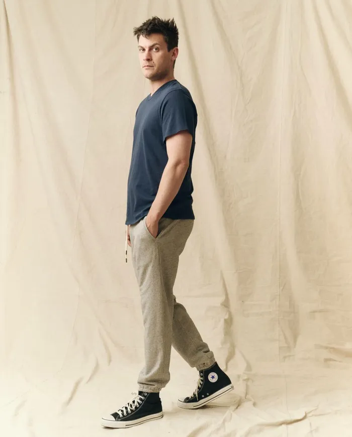 Tees and Sweats Men The Great The Men039s Boxy Crew True Navy
