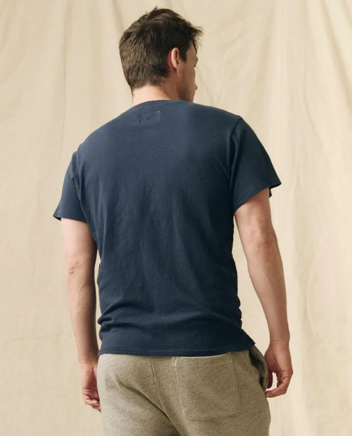Tees and Sweats Men The Great The Men039s Boxy Crew True Navy