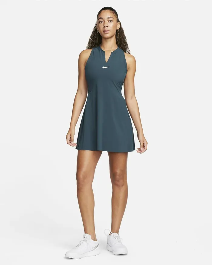 Tennis Women Nike DriFIT Advantage Deep Junglewhite