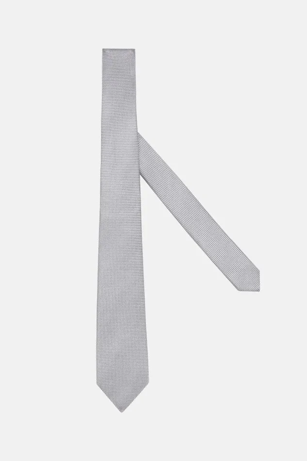 Ties Men Boggi Milano Silk Ceremonial Tie Grey 8211 Natural