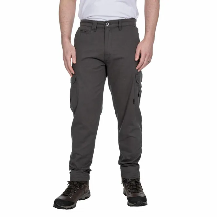 Tipner Cargo Trousers Charcoal Men Trespass Casual Trousers