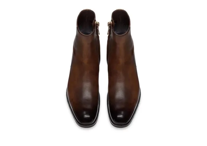TOM FORD Boots Men BURNISHED LEATHER EDGAR ZIP BOOT TOM FORD Boots Men BURNISHED LEATHER EDGAR ZIP BOOT