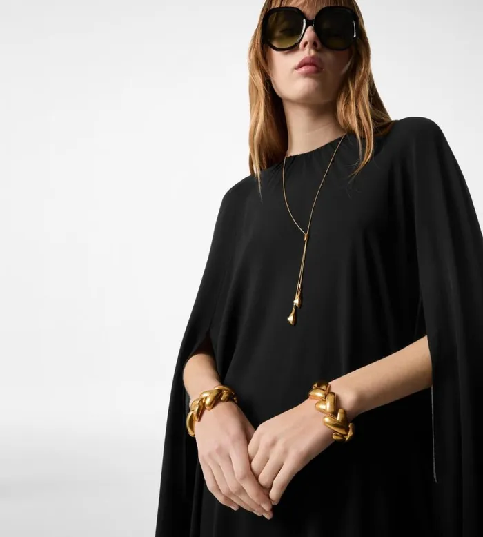 TOM FORD Dresses Women SOFT SILK STRETCH CADY KAFTAN Black TOM FORD Dresses Women SOFT SILK STRETCH CADY KAFTAN Black