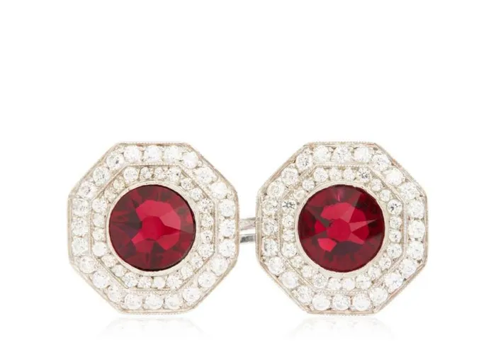 TOM FORD Jewelry Men DIAMOND OCTAGON CUFFLINKS