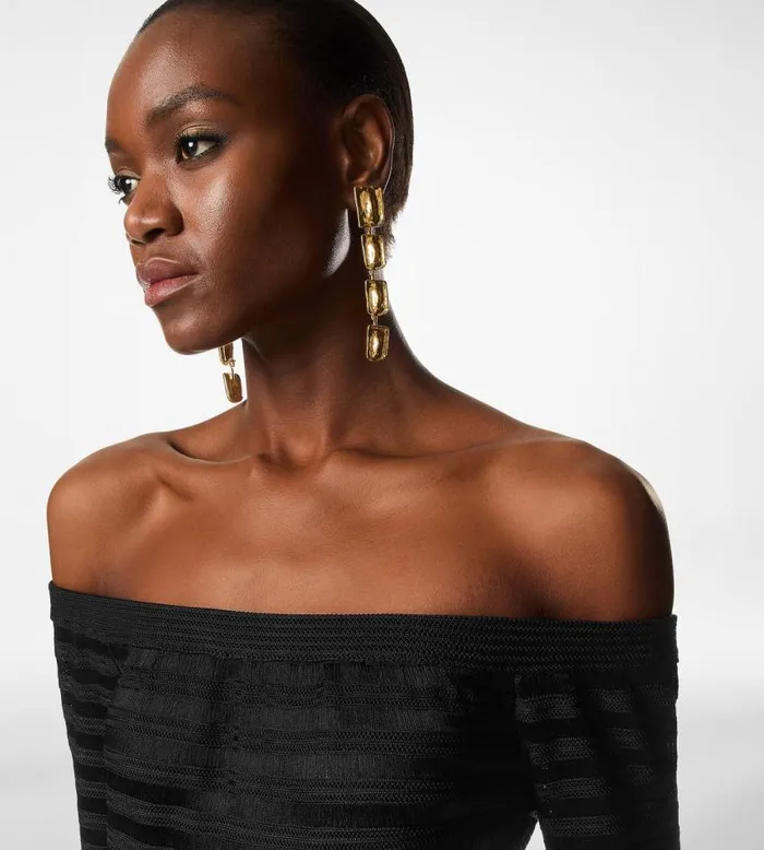 TOM FORD Jewelry Women BRASS CROC EARRINGS Vintage Gold TOM FORD Jewelry Women BRASS CROC EARRINGS Vintage Gold