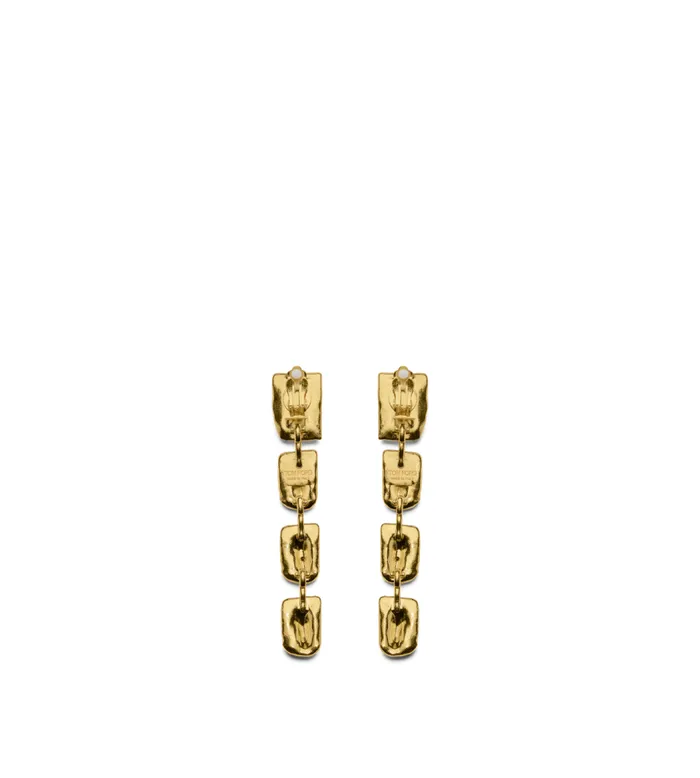 TOM FORD Jewelry Women BRASS CROC EARRINGS Vintage Gold TOM FORD Jewelry Women BRASS CROC EARRINGS Vintage Gold