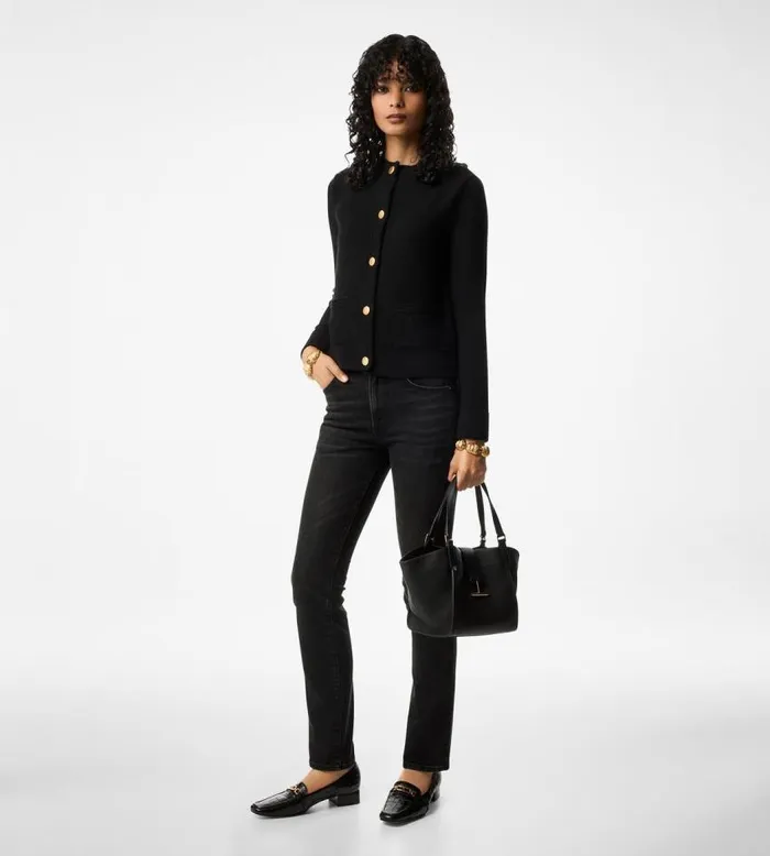 TOM FORD Knitwear Women SOFT CASHMERE KNIT CARDIGAN Black TOM FORD Knitwear Women SOFT CASHMERE KNIT CARDIGAN Black
