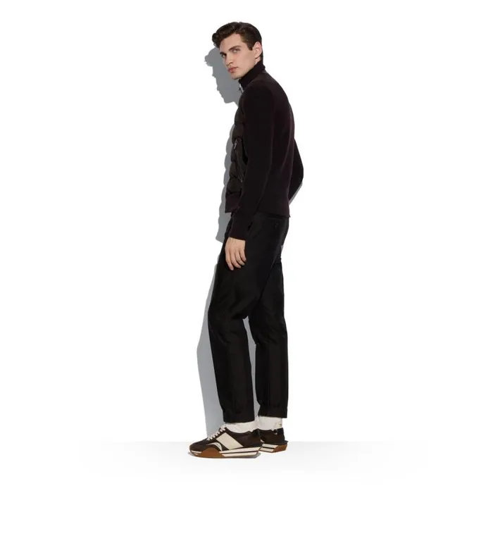 TOM FORD Outerwear Men DOWN SUEDE FRONT ZIP THROUGH Ebony TOM FORD Outerwear Men DOWN SUEDE FRONT ZIP THROUGH Ebony