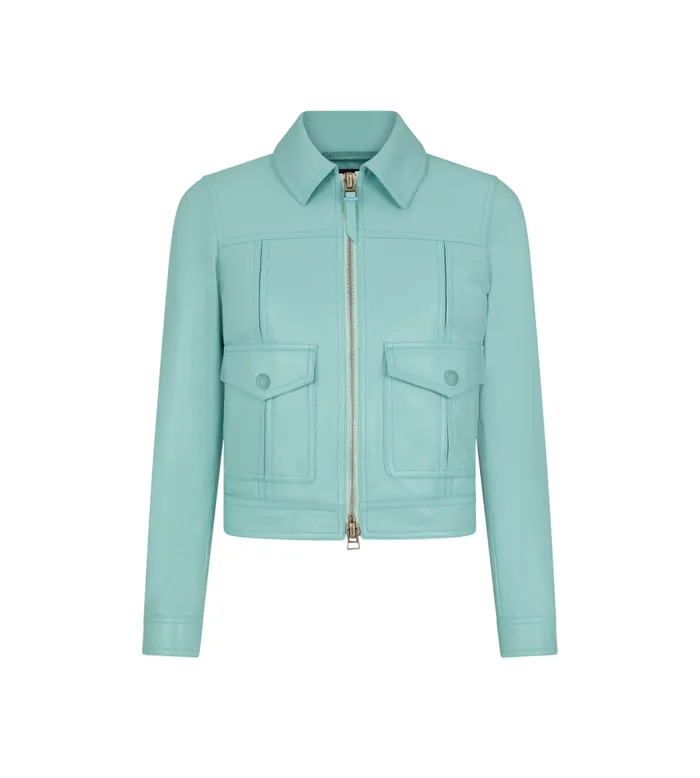 TOM FORD Outerwear Women SHINY GRAINY CALF LEATHER BLOUSON