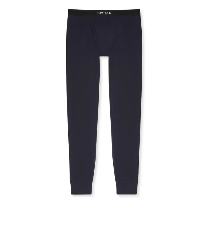 TOM FORD Pajama Pants and Long Johns Men COTTON LONG JOHNS Ebony