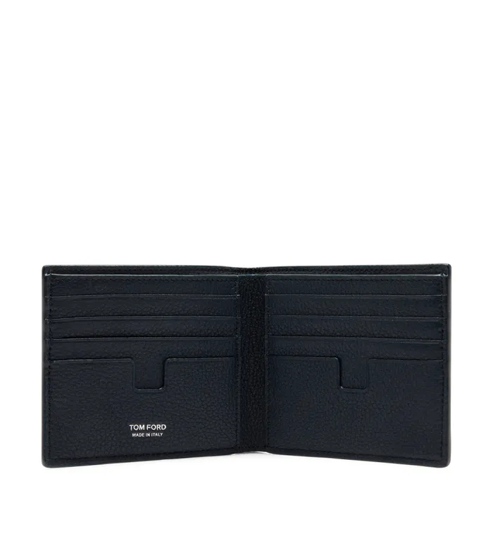 TOM FORD Small Leather Goods Men GRAIN LEATHER CLASSIC BIFOLD WALLET Midnight Blue TOM FORD Small Leather Goods Men GRAIN LEATHER CLASSIC BIFOLD WALLET Midnight Blue