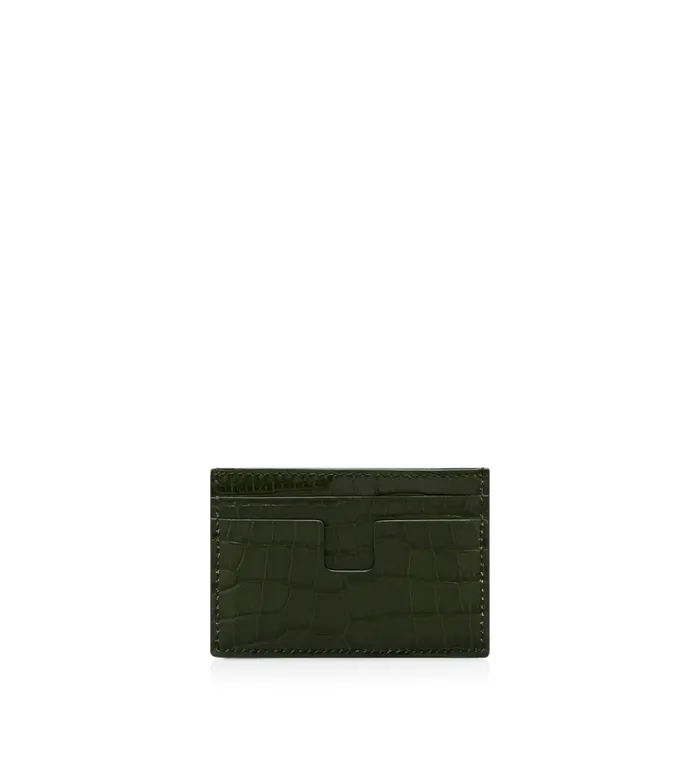 TOM FORD Small Leather Goods Men PRINTED CROC CARDHOLDER TOM FORD Small Leather Goods Men PRINTED CROC CARDHOLDER