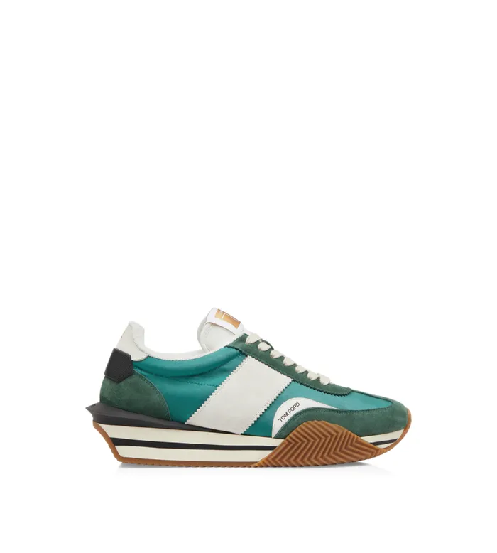 TOM FORD Sneakers Men SUEDE AND TECHNICAL FABRIC JAMES SNEAKER Pine Green