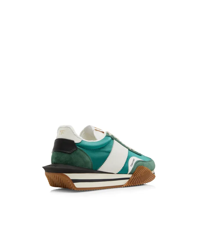 TOM FORD Sneakers Men SUEDE AND TECHNICAL FABRIC JAMES SNEAKER Pine Green TOM FORD Sneakers Men SUEDE AND TECHNICAL FABRIC JAMES SNEAKER Pine Green