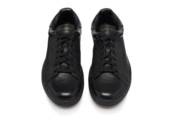 TOM FORD Sneakers Men WARWICK GRAINED LEATHER SNEAKER Black TOM FORD Sneakers Men WARWICK GRAINED LEATHER SNEAKER Black