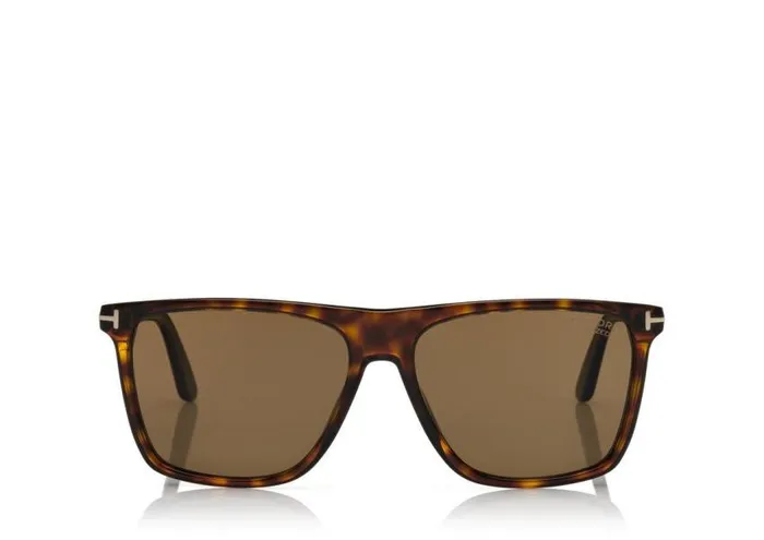 TOM FORD Sunglasses Men POLARIZED FLETCHER SUNGLASSES Dark Havana