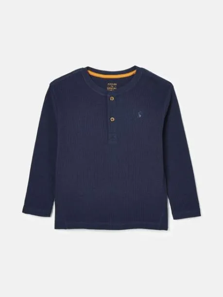 Tops and TShirts Boys Joules Blue Henley Top
