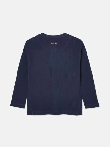 Tops and TShirts Boys Joules Blue Henley Top