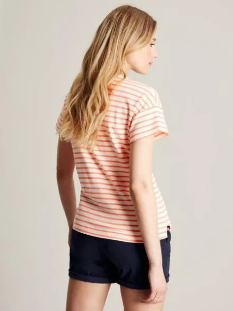Tops and TShirts Women Joules Pink Striped Short Sleeve TShirt Tops and TShirts Women Joules Pink Striped Short Sleeve TShirt