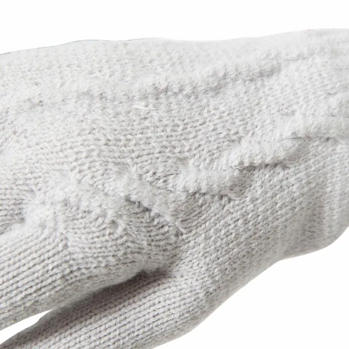 Trespass Knitted Gloves Rib Cuff White Ottile Pale Grey Women Trespass Gloves Trespass Knitted Gloves Rib Cuff White Ottile Pale Grey Women Trespass Gloves