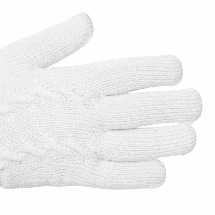 Trespass Knitted Gloves Rib Cuff White Ottile Pale Grey Women Trespass Gloves Trespass Knitted Gloves Rib Cuff White Ottile Pale Grey Women Trespass Gloves