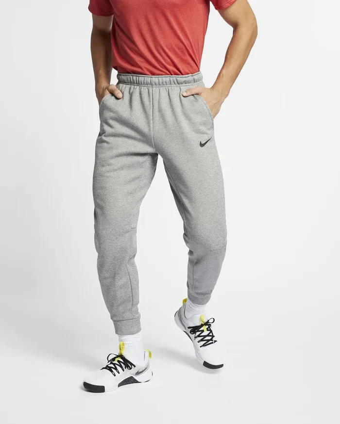 Trousers And Tights Men Nike ThermaFIT Dark Grey Heatherblack