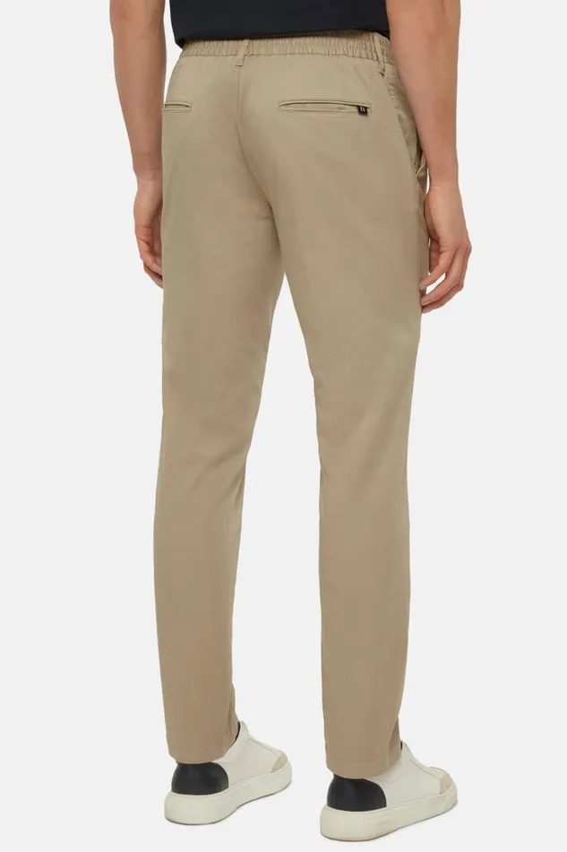Trousers Men Boggi Milano B Tech Stretch Cotton And Nylon Trousers Beige Trousers Men Boggi Milano B Tech Stretch Cotton And Nylon Trousers Beige