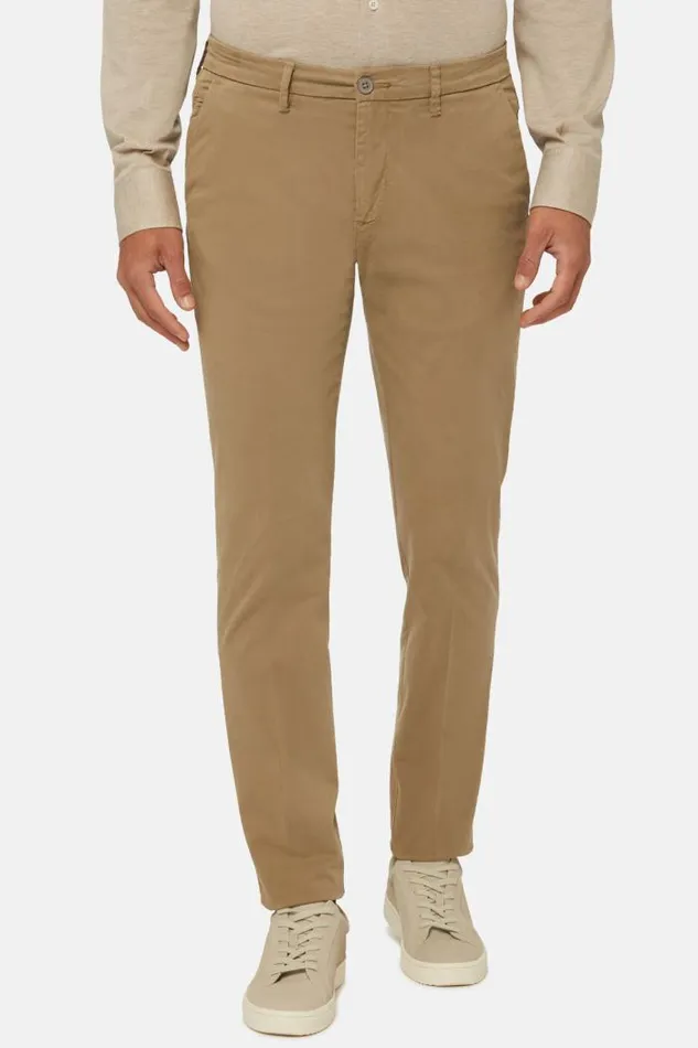 Trousers Men Boggi Milano Stretch Cotton Gabardine Trousers Taupe Trousers Men Boggi Milano Stretch Cotton Gabardine Trousers Taupe