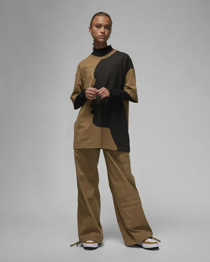 Trousers Women Nike Jordan Chicago Brown Kelp