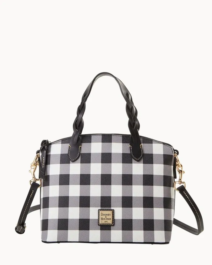 Tucker Small Heidi Satchel Black Women Dooney and Bourke Satchels