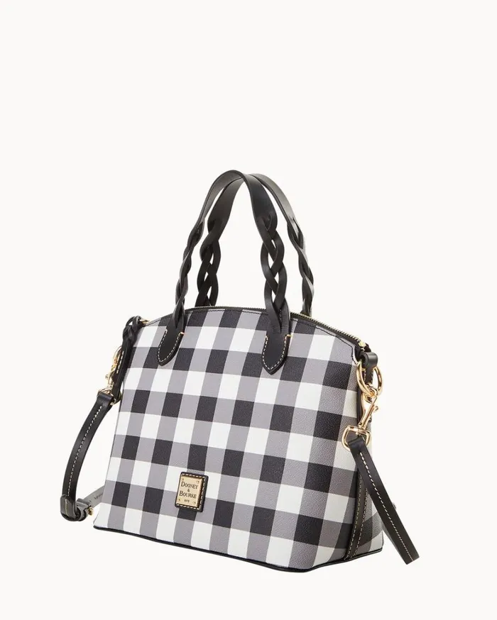 Tucker Small Heidi Satchel Black Women Dooney and Bourke Satchels Tucker Small Heidi Satchel Black Women Dooney and Bourke Satchels