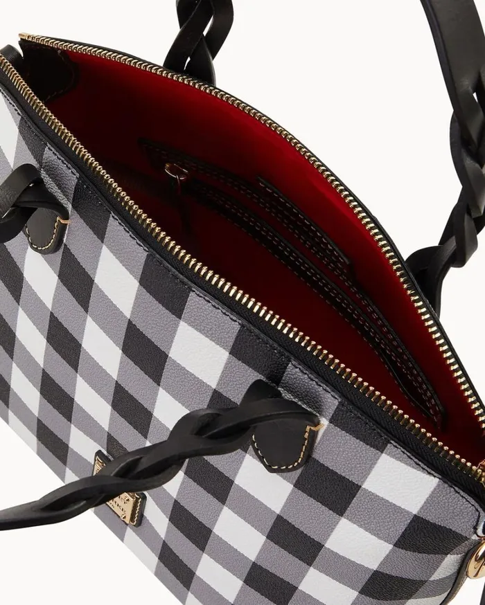 Tucker Small Heidi Satchel Black Women Dooney and Bourke Satchels Tucker Small Heidi Satchel Black Women Dooney and Bourke Satchels