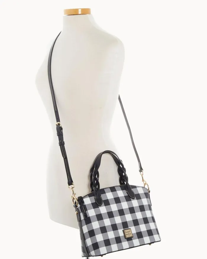 Tucker Small Heidi Satchel Black Women Dooney and Bourke Satchels Tucker Small Heidi Satchel Black Women Dooney and Bourke Satchels