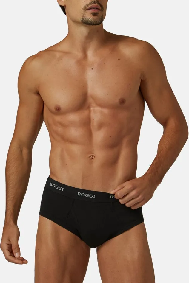 Underwear And Pajamas Men Boggi Milano Stretch Cotton Jersey Briefs Black Underwear And Pajamas Men Boggi Milano Stretch Cotton Jersey Briefs Black