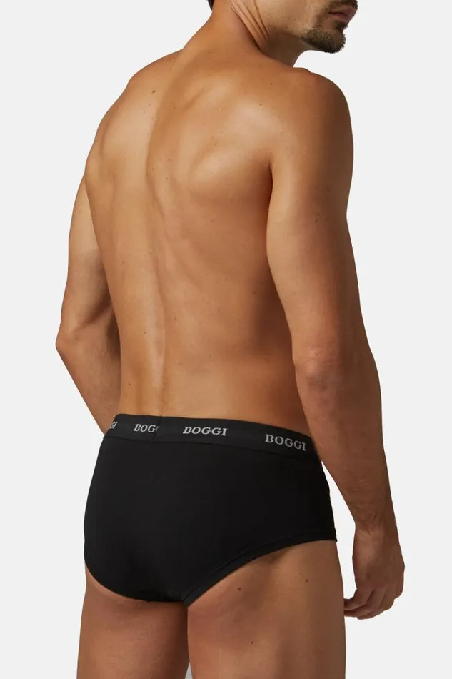 Underwear And Pajamas Men Boggi Milano Stretch Cotton Jersey Briefs Black Underwear And Pajamas Men Boggi Milano Stretch Cotton Jersey Briefs Black