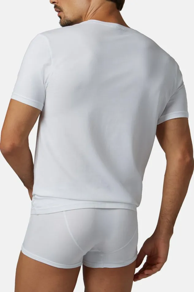 Underwear And Pajamas Men Boggi Milano Stretch Cotton Jersey Tshirt White Underwear And Pajamas Men Boggi Milano Stretch Cotton Jersey Tshirt White