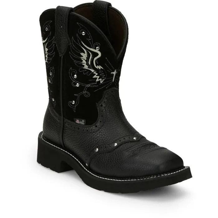Western Women Justin Boots Mandra 8034 Western Boot Black