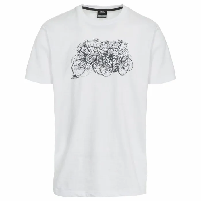 Wicky Printed Casual TShirt White Men Trespass TShirts