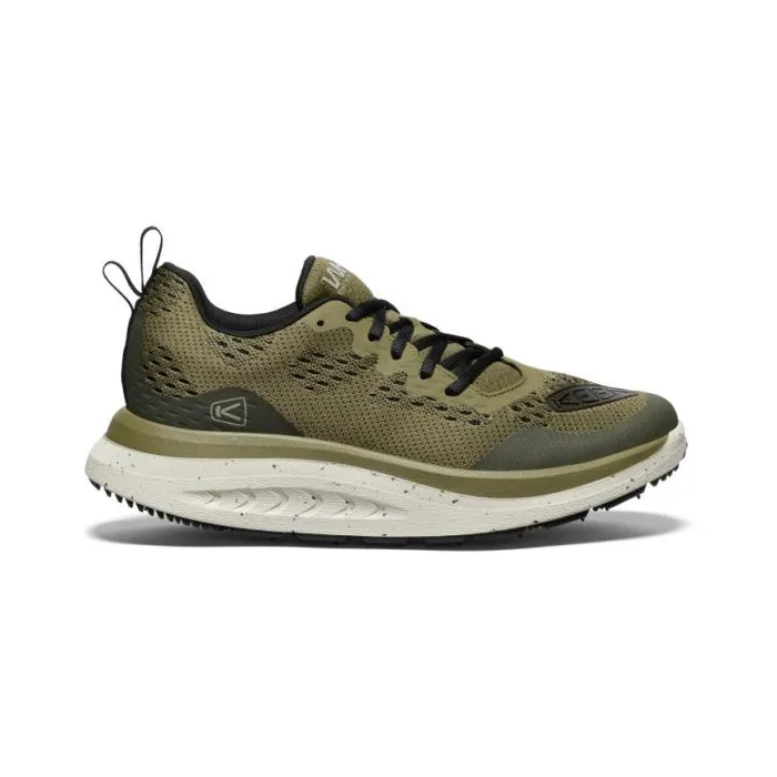WK400 Martini OliveBlack Leather Walking Shoe Men KEEN Shoes