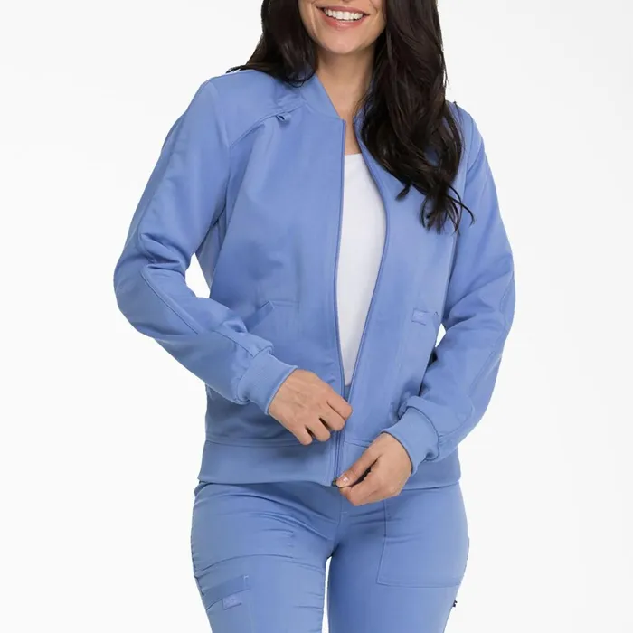 Women039s Balance Zip Front Scrub Jacket Ceil Blue Ceil Blue cbl Women Dickies Scrubs Women039s Balance Zip Front Scrub Jacket Ceil Blue Ceil Blue cbl Women Dickies Scrubs
