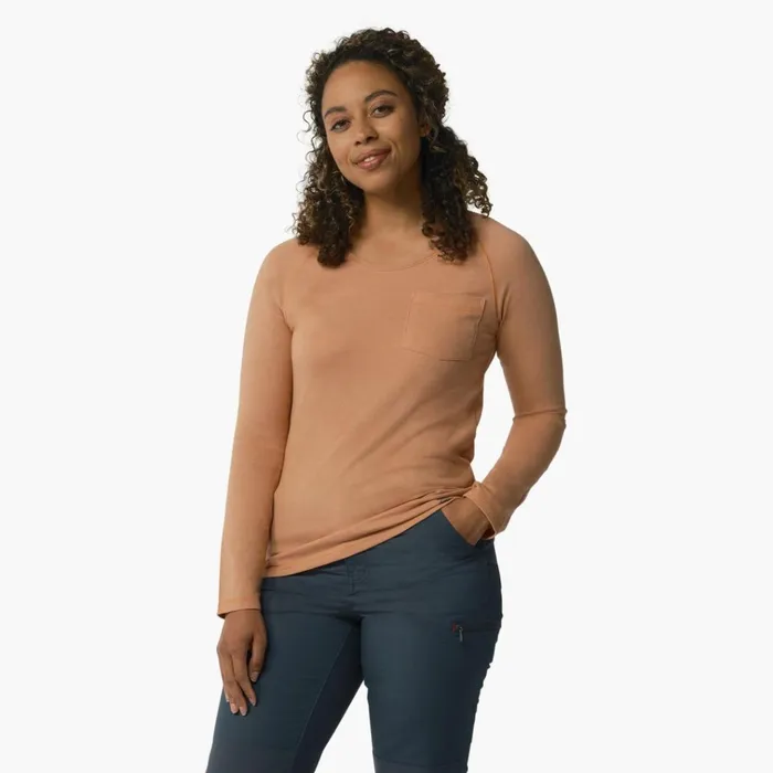 Women039s Cooling Long Sleeve Pocket TShirt Cork Single Dye Heather Cork Single Dye Heather c2k Women Dickies TShirts Women039s Cooling Long Sleeve Pocket TShirt Cork Single Dye Heather Cork Single Dye Heather c2k Women Dickies TShirts