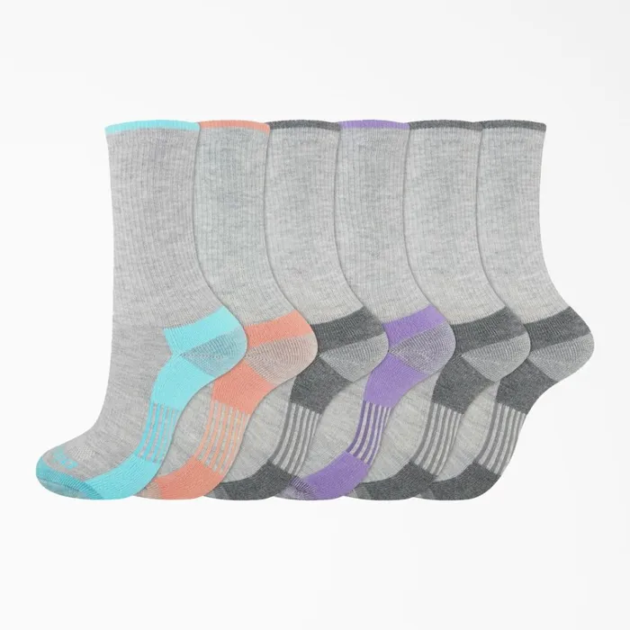 Women039s Moisture Control Crew Socks Size 69 6Pack Medium Gray Medium Gray mg Women Dickies Socks Women039s Moisture Control Crew Socks Size 69 6Pack Medium Gray Medium Gray mg Women Dickies Socks