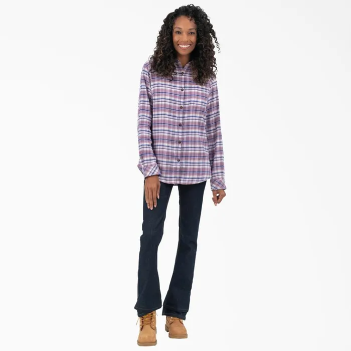 Women039s Plaid Flannel Long Sleeve Shirt GrapeadeOrchard Plaid Grapeadeorchard Plaid b2j Women Dickies Button Up Women039s Plaid Flannel Long Sleeve Shirt GrapeadeOrchard Plaid Grapeadeorchard Plaid b2j Women Dickies Button Up