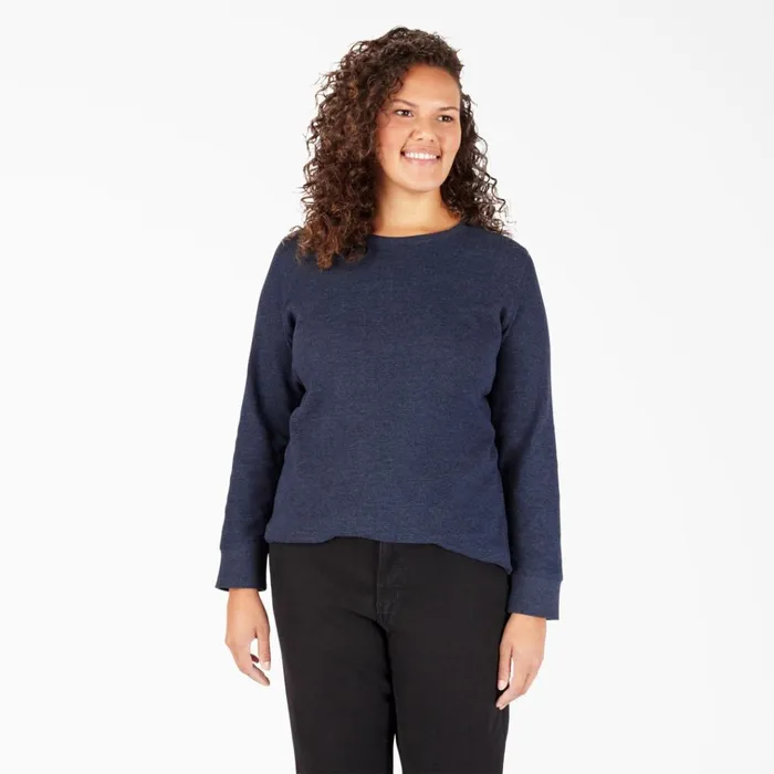 Women039s Plus Long Sleeve Thermal Shirt Ink Navy Ink Navy isd Women Dickies Work Tops Women039s Plus Long Sleeve Thermal Shirt Ink Navy Ink Navy isd Women Dickies Work Tops