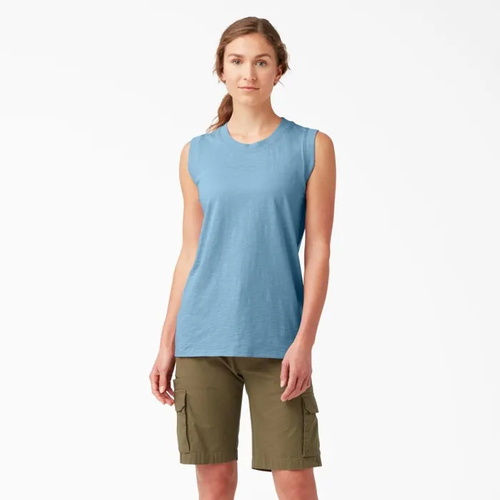 Women039s Tank Top Dusty Blue Dusty Blue dl Women Dickies Painters